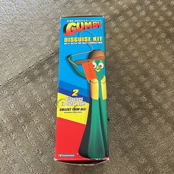 Vintage 1996 Gumby Disguise Kit - Cowboy & Clown Kit New in the Box - Picture 2 of 8